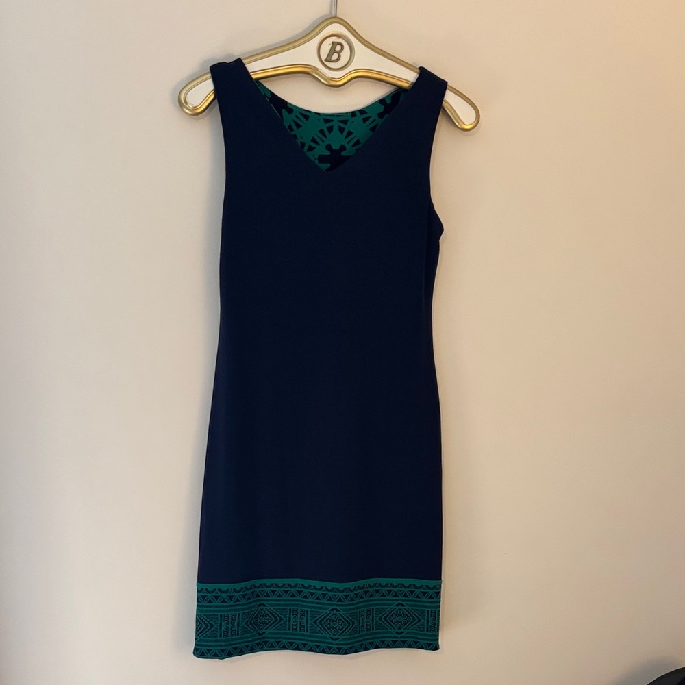 Reversible Navy and Green Dress. New with tags.